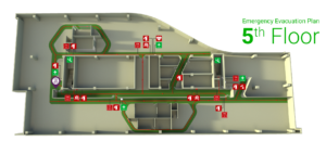 Evacuation Plan 5th Floor